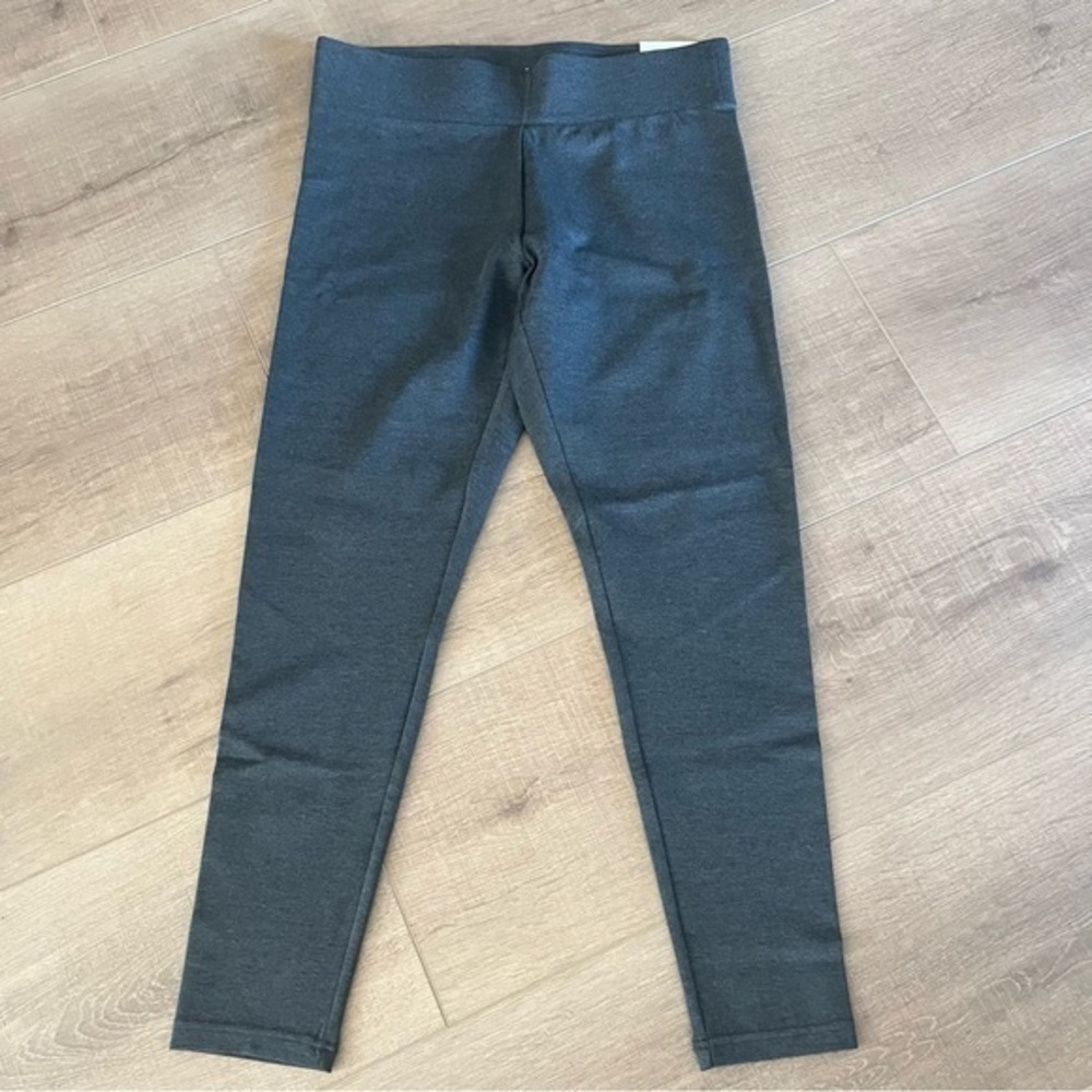 LOFT Outlet Leggings Very Slim Hip & Thighs Women M Gray Elastic Waist 33x26 NWT